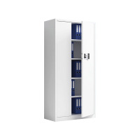 悦山钢制文件柜无斗通体保密柜全白智能密码锁900*420*1850mmYSOA3fo03GBB