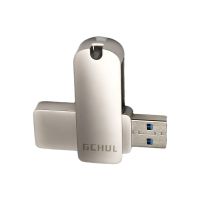 杰储(GCHUL) U100 深空系列 128G USB3.2 超高速固态闪存U盘/优盘 (单位:个) 银色