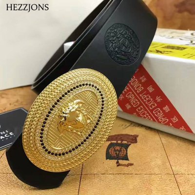 赫泽琼斯HEZZJONES美人头腰带头层牛皮无夹层真皮皮带时尚休闲裤腰带潮男百搭夜店皮带