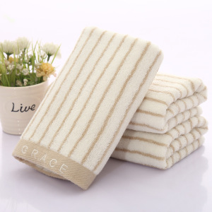 洁丽雅毛巾精品棉毛巾条纹舒适柔软面巾