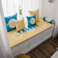 家柏饰(CORATED)北欧高密度乳胶飘窗垫窗台垫定做榻榻米阳台海绵垫沙发毯坐垫 金牛座 定制联系客服报价(自拍不发货)