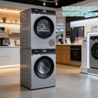 西门子WB25GLU80W+WT25GMD80W变频热泵10公斤洗烘套装