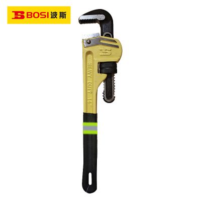 波斯(BOSI) 荧光系列重型管子钳粘塑柄 14寸/350mm 把
