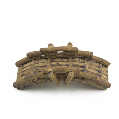 鱼缸造景摆件艺术装饰仿真竹桥水族箱景观装饰品陶瓷摆件缸造景