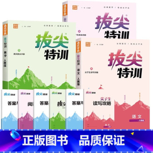 ❤❤[三本]语文(人教)+数学(人教)+英语(人教) 六年级下 [正版]三年级下册拔尖特训一年级二年级四五六年级上册语文