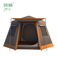 劲脉 便携式帐篷 咖啡色-246*246*165CM 顶