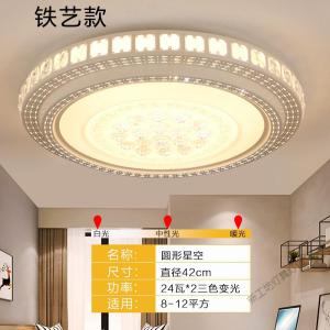 苏宁放心购 LED吸顶灯简约现代2019年新款圆形客厅灯卧室灯大气过道阳台灯具