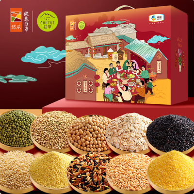 初萃中粮杂粮礼盒8斤(400g*10袋)10种杂粮