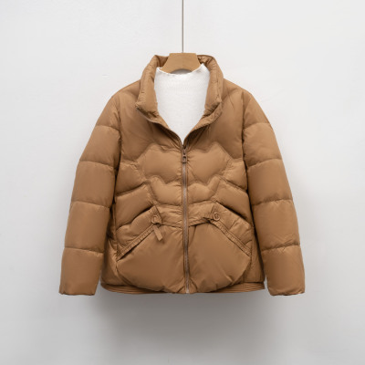 90绒纯色羽绒服女短款鸭绒小个子新款时尚女装上衣外套潮