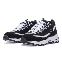 斯凯奇女款休闲熊猫鞋加绒66666125-BKW55双