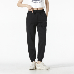 Skechers斯凯奇女款新款透气休闲束脚裤卫裤裤针织长裤L322W059-0018 ZP