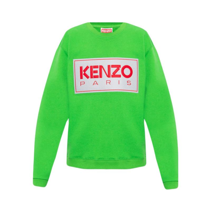 高田贤三(Kenzo)棉弹力卫衣男饰毛毡logo贴片罗纹下摆袖口运动百