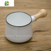 9cm木柄迷你小奶锅 巧克力融化锅油锅北欧风zakka FENGHOU