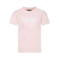 高田贤三(Kenzo)女童棉质logo印花圆领短袖T恤休闲百搭运动卫衣