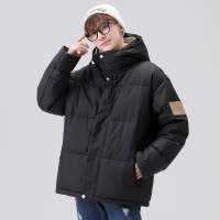 男士羽绒服秋冬季潮流男女同款情侣保暖加厚面包服男潮牌连帽外套