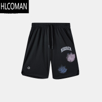 HLCOMAN运动短裤男士夏季美式篮球裤宽松训练健身透气休闲针织五分裤