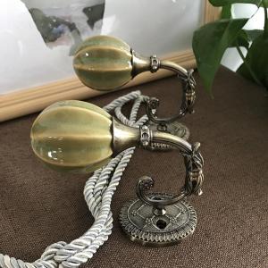 BONJEAN窗帘配件辅料墙钩挂钩壁钩水晶瓷墙钩窗帘挂球/绑球绑绳/装饰球