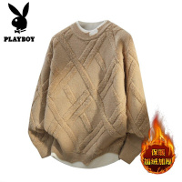 花花公子新款高品质 2025年秋冬款圆领针织毛衣男