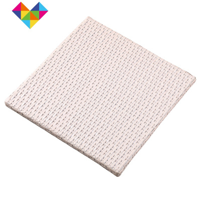 定做客厅实木藤板硬凉席藤席软藤垫子坐垫夏季布艺沙发垫防滑凉垫米白色4cm厚（单面硬）御蓝锦