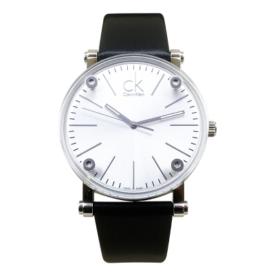 CalvinKleinGents系列时尚螺母设计石英表男表K3B2T1C6瑞士CK手表