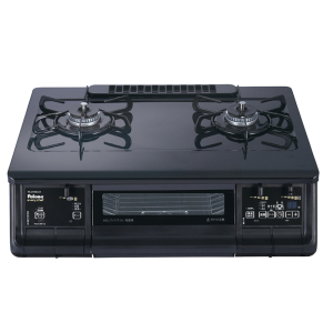 日本原装进口PALOMA/百乐满台式液化气燃气灶EVERCHEF无水双面烤黑色台面 PA-370WA-L-LPG