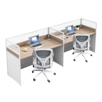 汉诺鑫威职员办公桌椅组合简约现代屏风卡座工位隔断式财务工位桌子双并排+椅