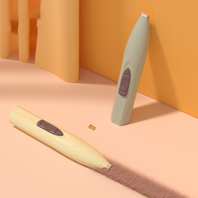 宠物剃毛器电推剪猫咪狗狗剃脚毛器理发器狗毛修剪器电推子足部清洁套装浅豆绿+洁足泡沫-