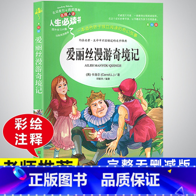 爱丽丝漫游奇境记 小学通用 [正版]快乐读书吧六年级下册必读的课外书阅读经典书目完整版全套鲁滨逊漂流记汤姆索亚历险记尼尔