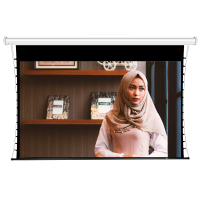 JK经科HB-300s 100寸4:3电动拉绳金属幕高清投影机投影仪幕布