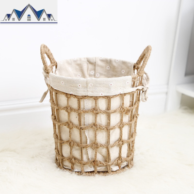 北欧ins脏衣篓衣物整理家用内衣收纳大号脏衣篮藤编宿舍玩具储物 三维工匠收纳篮