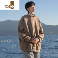 YANXU日系纯色基础款卫衣男2023新款款港风潮牌青少年学生外套