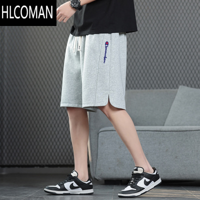 HLCOMAN折扣专区短裤男2025夏季宽松大码中腰五分裤男直筒休闲裤