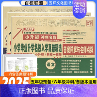语文 小学升初中 [正版]2025版百校联盟小升初真题卷系统总复习小学毕业考试试卷精编资料名校招生真卷详解语文数学英语分