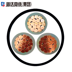 固达电缆 低压电力电缆 YJV 3*50 米