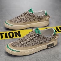 帆布男鞋秋季新款透气软底休闲百搭潮牌低帮布鞋男款运动平底板鞋