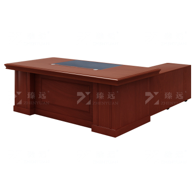 臻远 ZY-DBT-14 油漆家具老板桌大班台办公桌主管经理桌含副柜2.0米