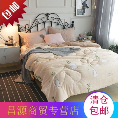 被子冬被芯冬天加厚保暖棉被冬季双人空调被单人学生宿舍春秋被褥YHW-香草牛奶-米黄150X200CM2.6斤-