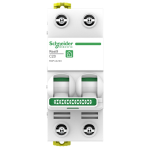 [官方旗舰店]施耐德电气小型空气开关 R9系列新款断路器 家用总闸开关双片 1P6A20A63A电闸短路保护器