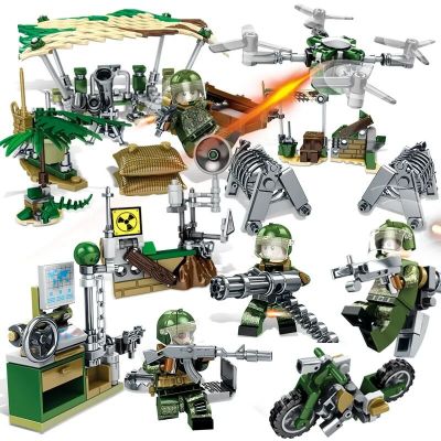 积木兼容乐高玩具军事模型黑金计划男孩6-12周岁 11601-04猎鹰突击队