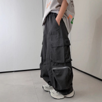 男童裤子春秋款2026新款男孩春装直筒工装裤中大儿童春季休闲裤潮