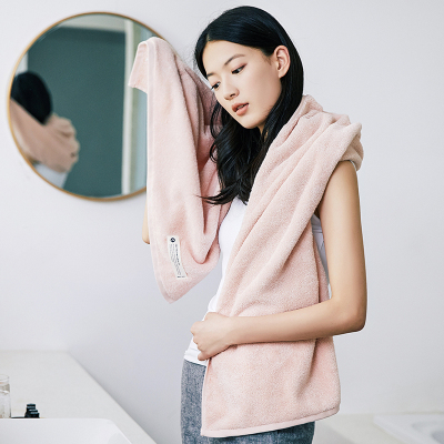 三利浴巾纯棉柔软亲肤强吸水大浴巾长绒棉家用成人男女速干浴巾A类婴儿裹巾