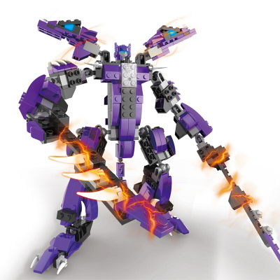 儿童拼装积木玩具变形积变战士金刚合体模型儿童玩具男孩积变金刚犀牛