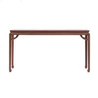 新中式条案老榆木条桌供桌简约原木玄关台玄关免漆黑胡桃吧台