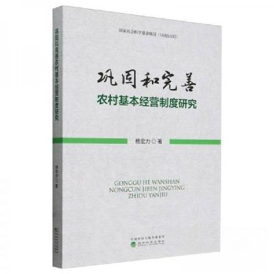 正版新书]巩固和完善农村基本经营制度研究杨宏力9787521851496