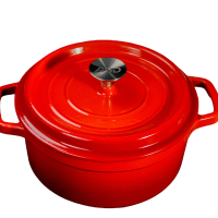 爱仕达珐琅瓷汤锅TF22W1Z有盖22cm大容量燃气灶适用经典设计