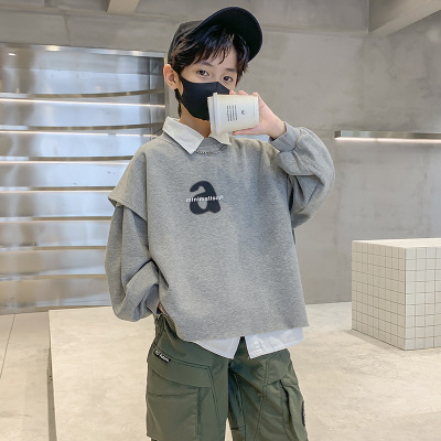 男童秋装大童卫衣新款男孩秋季衣服打底衫洋气儿童春秋款上衣