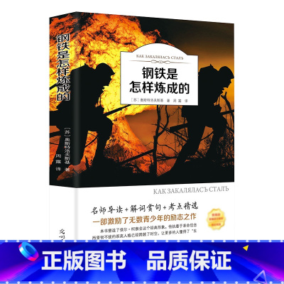 [正版]钢铁是怎样炼成的初中生原着完整版原版人民教育出版社初二八年级下册必读课外阅读书籍人教版文学名著怎么样练成的8年级