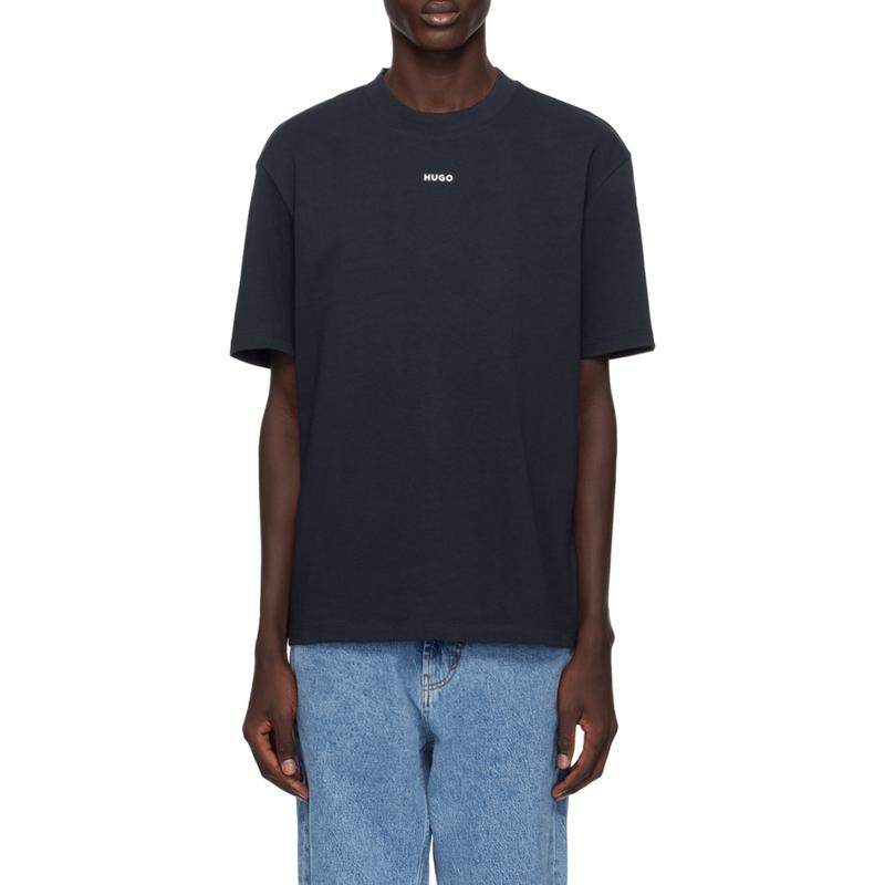 Hugo boss奢侈品服饰男罗纹圆领T恤 50488330-405 七夕情人节礼物