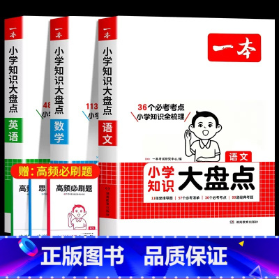 人手一套全3册[语数英]推荐♥♥♥小学知识大盘点 小学通用 [正版]2025小学知识大盘点语文英语基础知识大全手册专项训