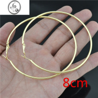 JiMi超大圈925银针耳环夜店蹦迪大圆圈耳饰女 欧美高级感2022新款耳圈